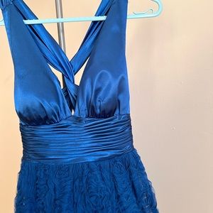 Blue 2000’s cocktail party dress